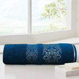 Flower Jacquard Towel Teal