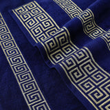 Versatile Jacquard Towel Navy