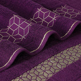 Diamond Jacquard Towel Magenta