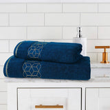 Diamond Jacquard Towel Teal