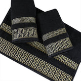 Versatile Jacquard Towel Black