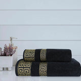 Versatile Jacquard Towel Black