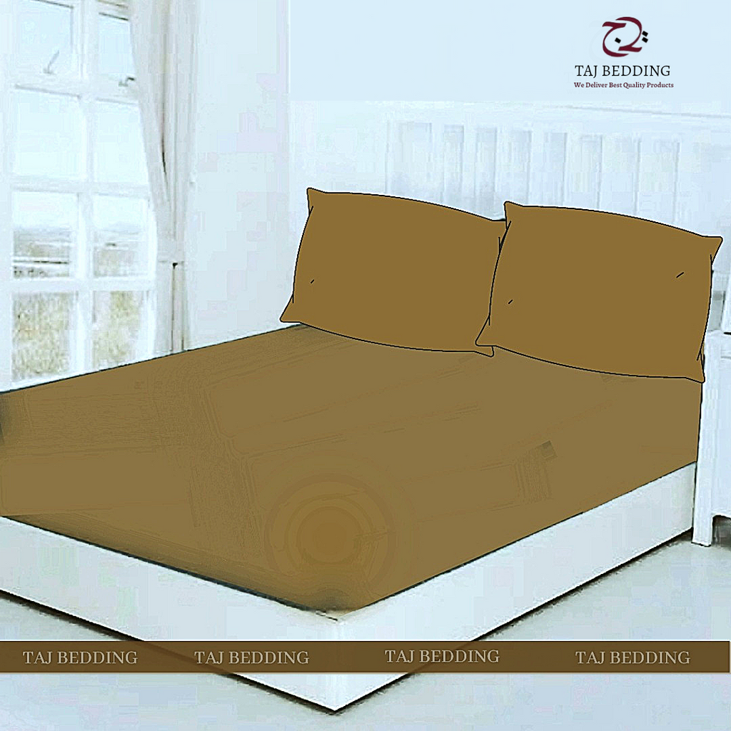 Fitted Jersey Mattress Cover Chikoo