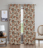 Vintage Floral Blackout Cotton Duck Curtain