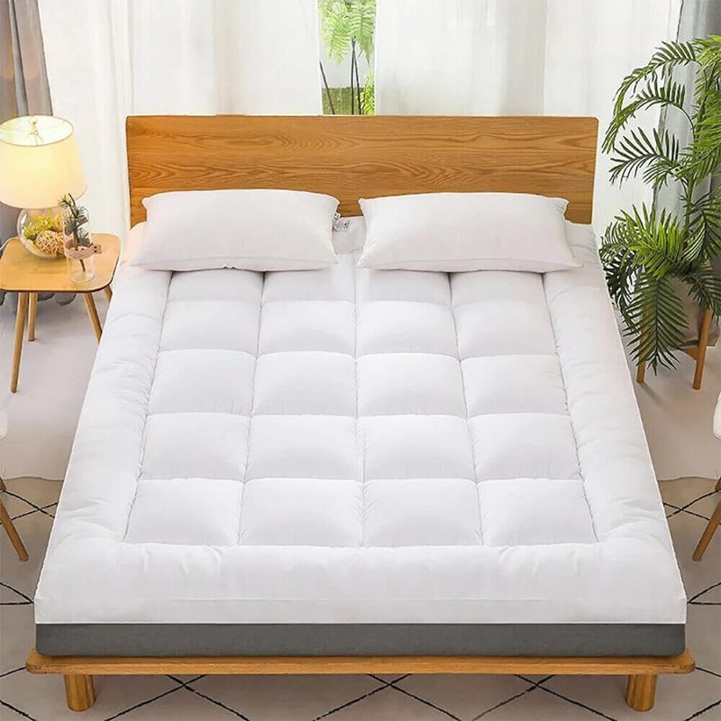 Super Soft Quilted Mattress Topper With Elastic Corners