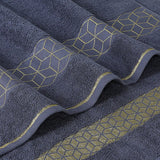 Diamond Jacquard Towel Gray