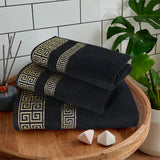 Versatile Jacquard Towel Black