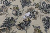 Queen floral design Blackout Cotton Duck Curtain