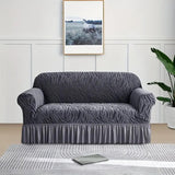 Zebra Sofa Cover Grey