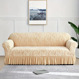 Zebra Sofa Cover Skin Golden