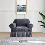 Zebra Sofa Cover Grey