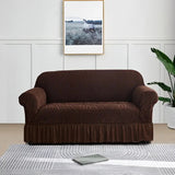 Zebra Sofa Cover Dark Brown