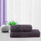 Damask Jacquard Towel Gray