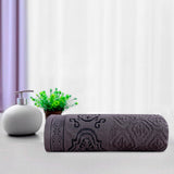 Damask Jacquard Towel Gray