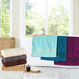 Damask Jacquard Towel Chocolate