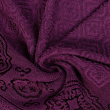 Damask Jacquard Towel Magenta