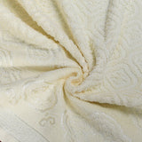 Damask Jacquard Towel Cream