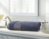 Diamond Jacquard Towel Gray