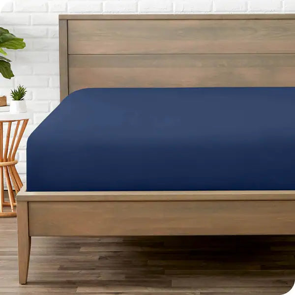 Fitted Mattress Cover Blue