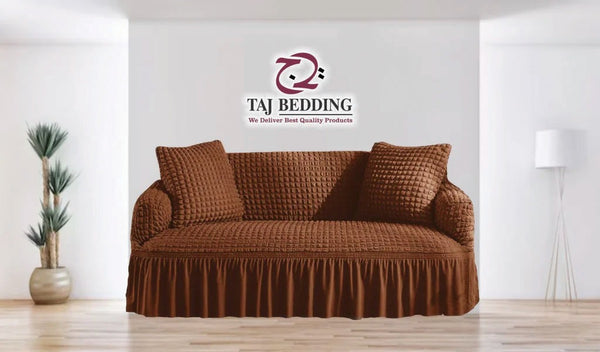 Turkish Style Bubble Sofa Cover Copper