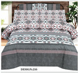 Cotton Bed Sheets With 2 Pillow Cover Design 216