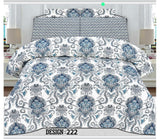 Cotton Bed Sheets With 2 Pillow Cover Design 222