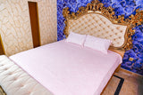 Pure Cotton Bedsheet Set Pink Kanari