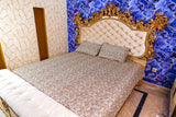 Brown Bedsheet with cushion cover