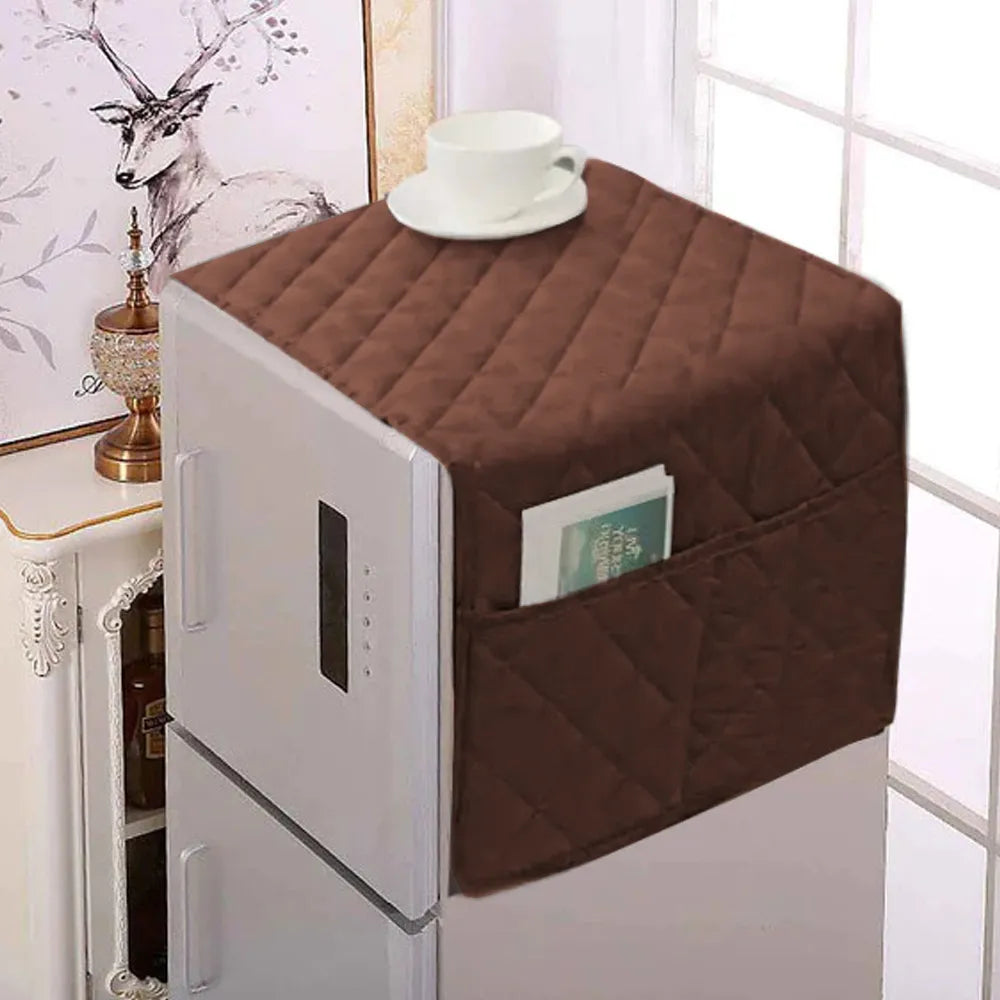 Ultrasonic Quilted Refrigerator Cover With Pockets