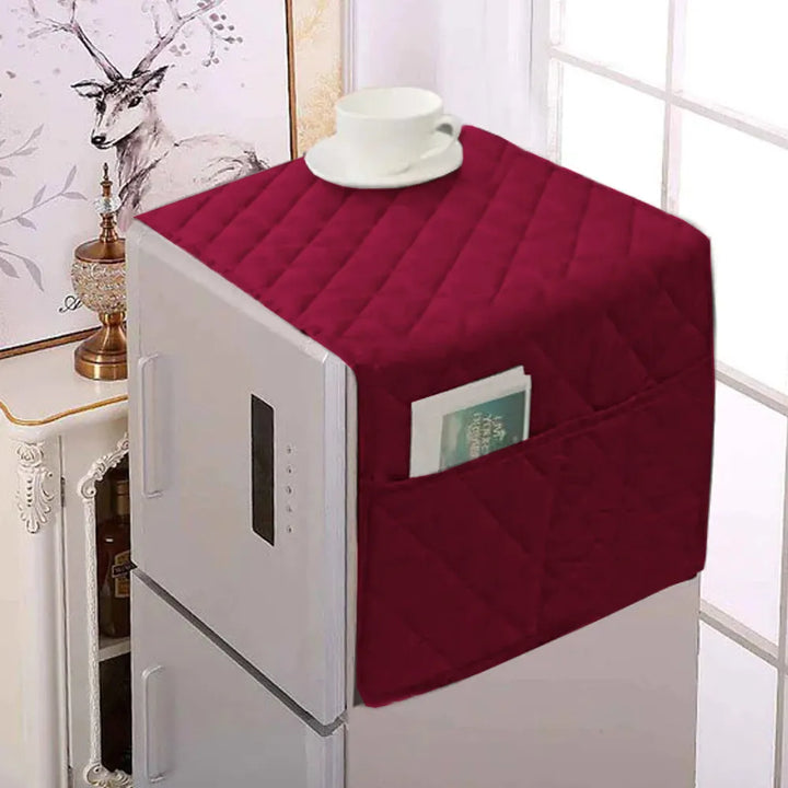 Maroon Fridge Cover
