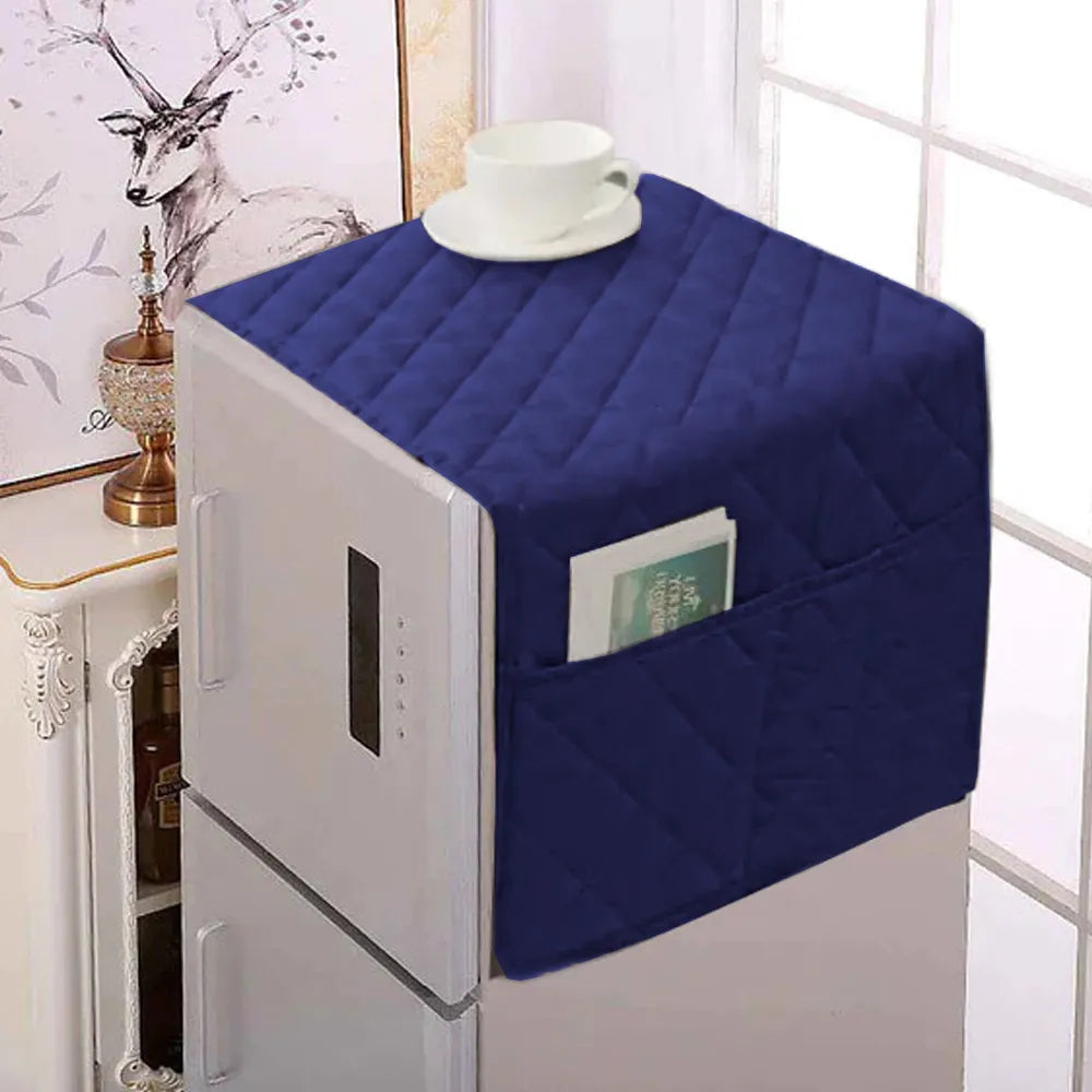Ultrasonic Quilted Refrigerator Cover With Pockets