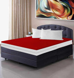 Zipper Waterproof Mattress Cover Maroon