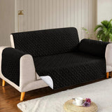 Ultrasonic Quilted Sofa Covers Black