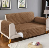 Sofa cover brown