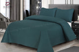 3 PCs Ultrasonic Quilted Luxury Bed Spread Green