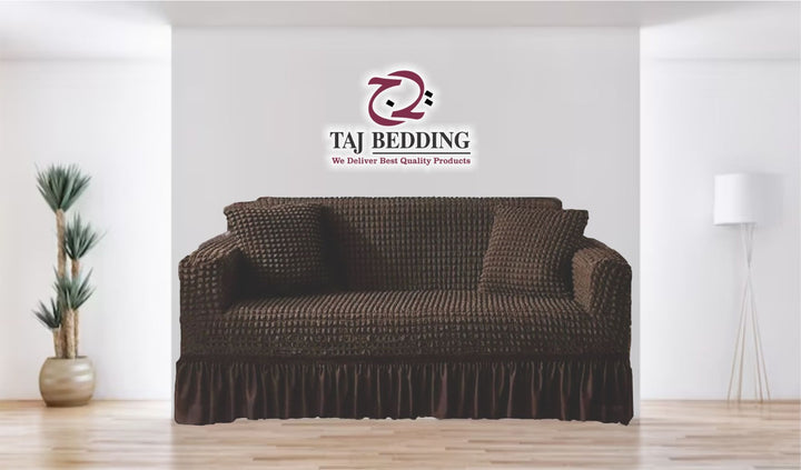 Turkish Sofa Cover Chocolate Brown
