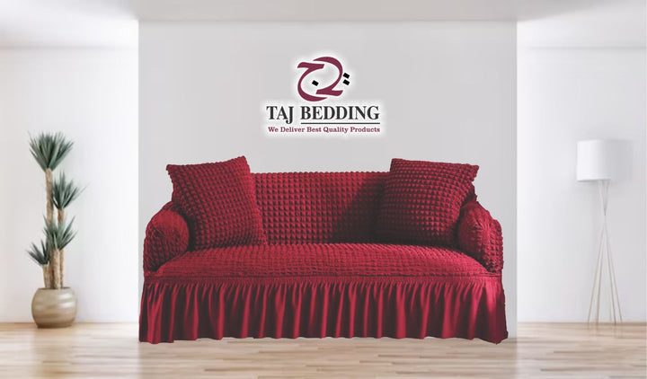 Turkish Sofa Cover Maroon