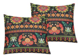 Jute Fabric Cushion Cover - Design 4