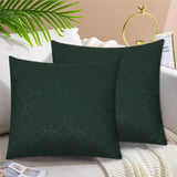 Quilted Cushion Cover Green