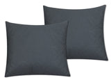 Quilted Cushion Cover Gray