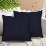 Quilted Cushion Cover Navy