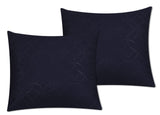 Quilted Cushion Cover Navy