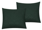 Quilted Cushion Cover Green