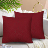 Quilted Cushion Cover Maroon