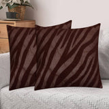 Zebra Cushion Cover Brown