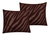 Zebra Cushion Cover Brown