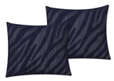 Zebra Cushion Cover Navy Blue