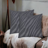 Zebra Cushion Cover Gray