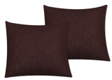 Quilted Cushion Cover Brown