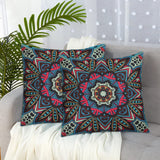 Jute Fabric Cushion Cover - Design 6